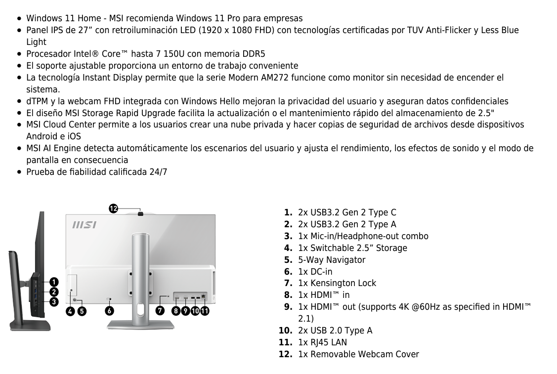 Modern AM272P 1M